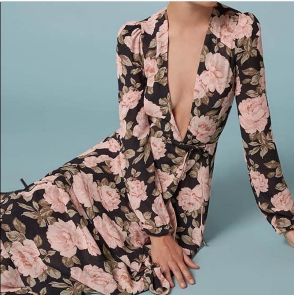 REFORMATION WRAP DRESS